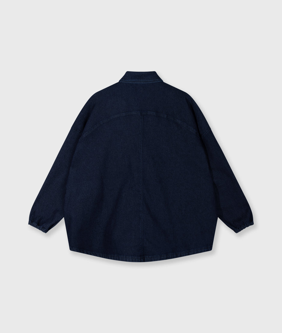overshirt chambray | dark blue
