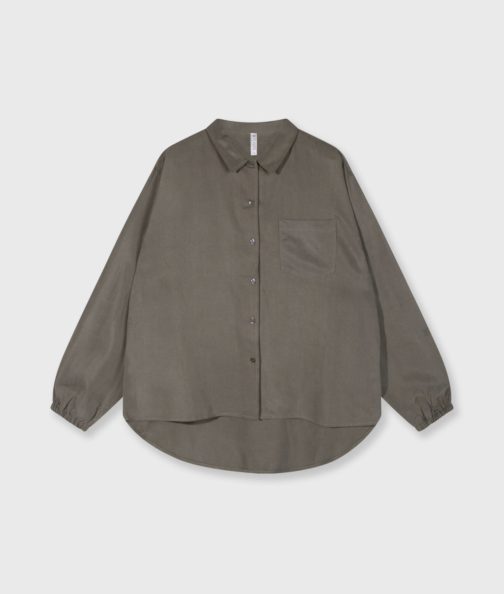 lyocell shirt | dark fog