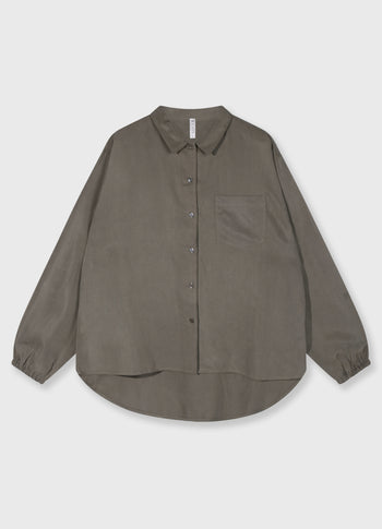 lyocell shirt | dark fog