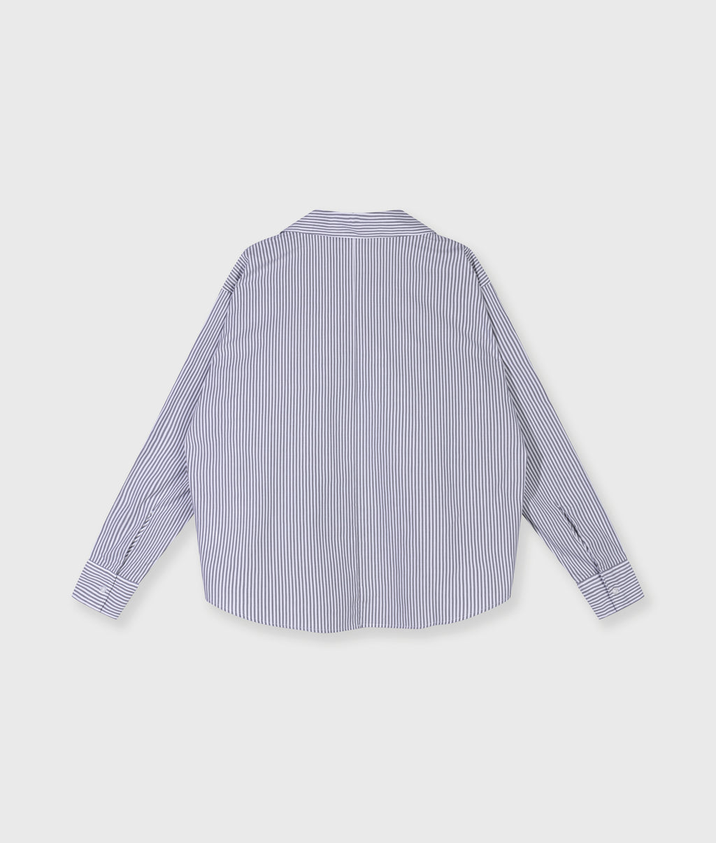 shirt stripes | white/steel blue