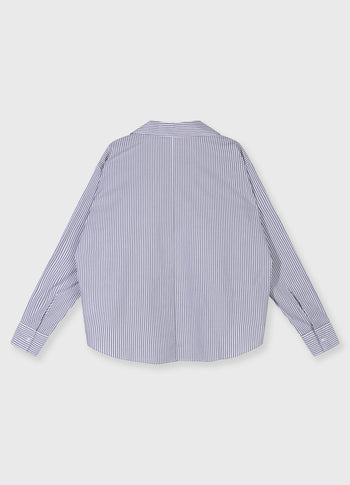shirt stripes | white/steel blue