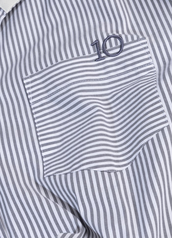 shirt stripes | white/steel blue
