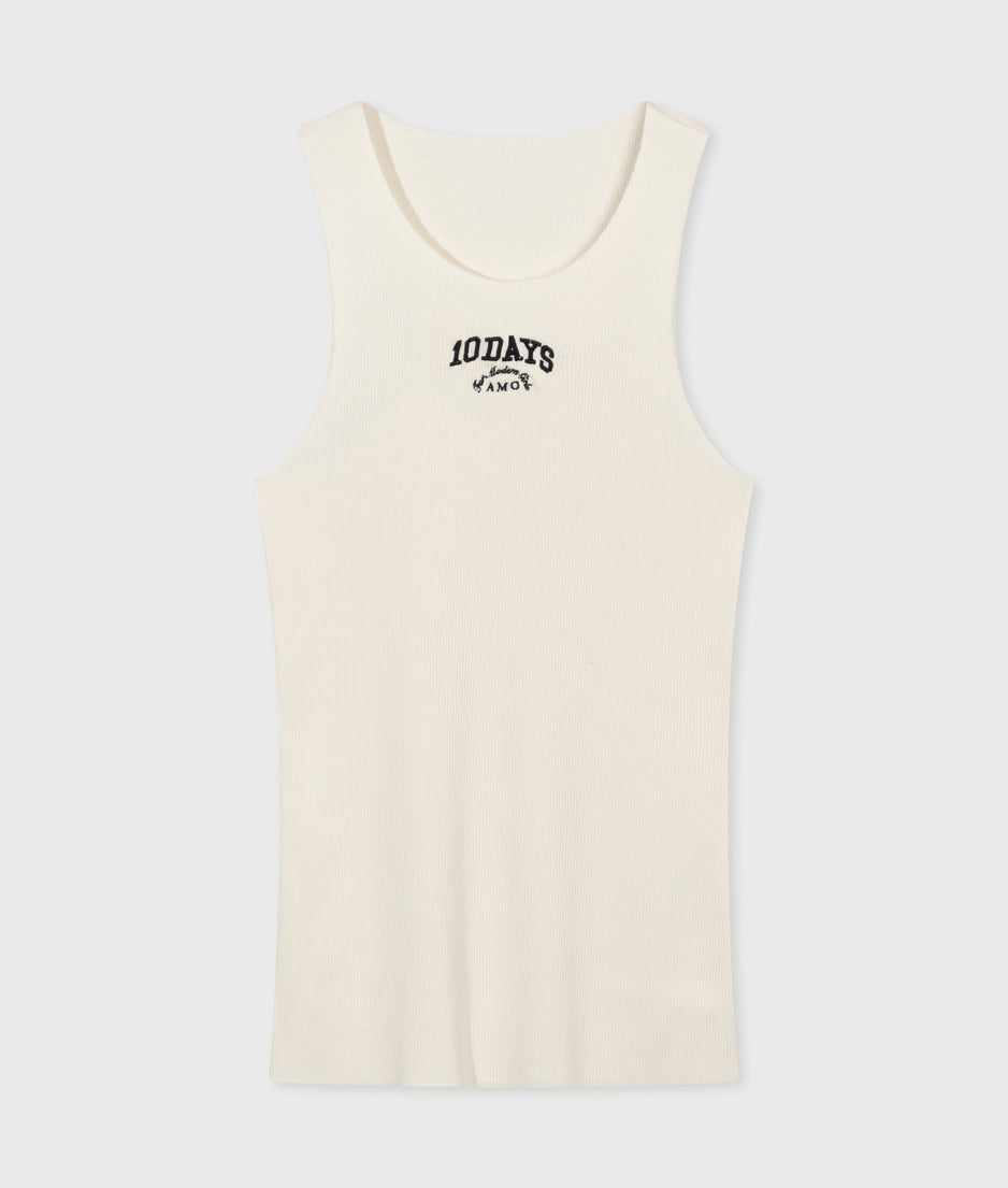 tanktop rib | warm white
