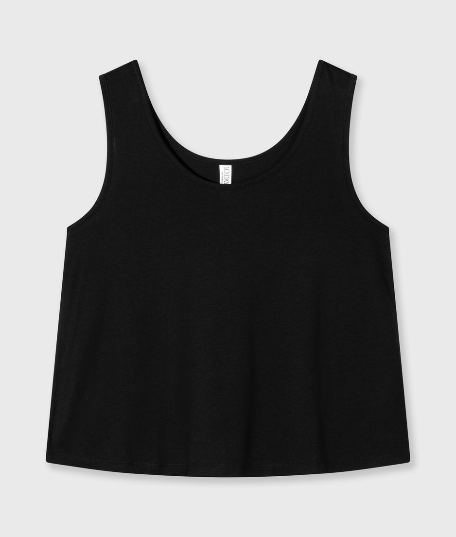 tank top jersey | black