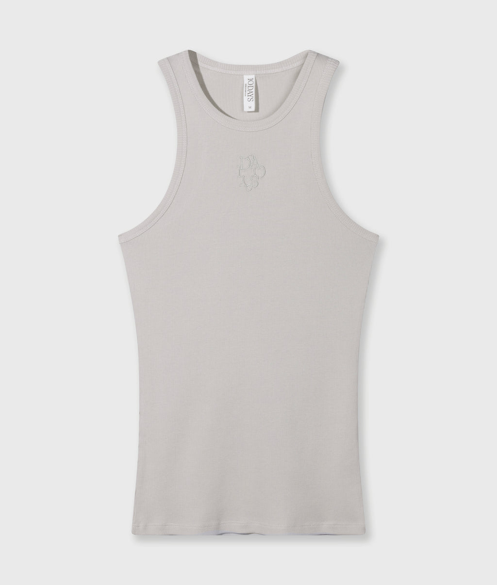 tank top rib | stone