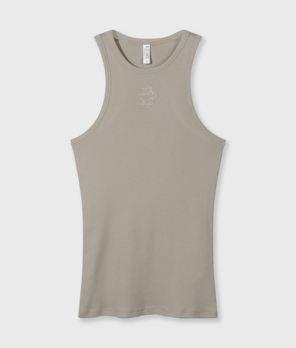 tank top rib | fog