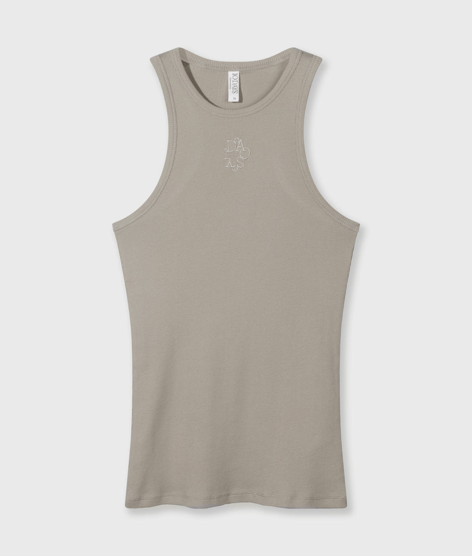 tank top rib | fog