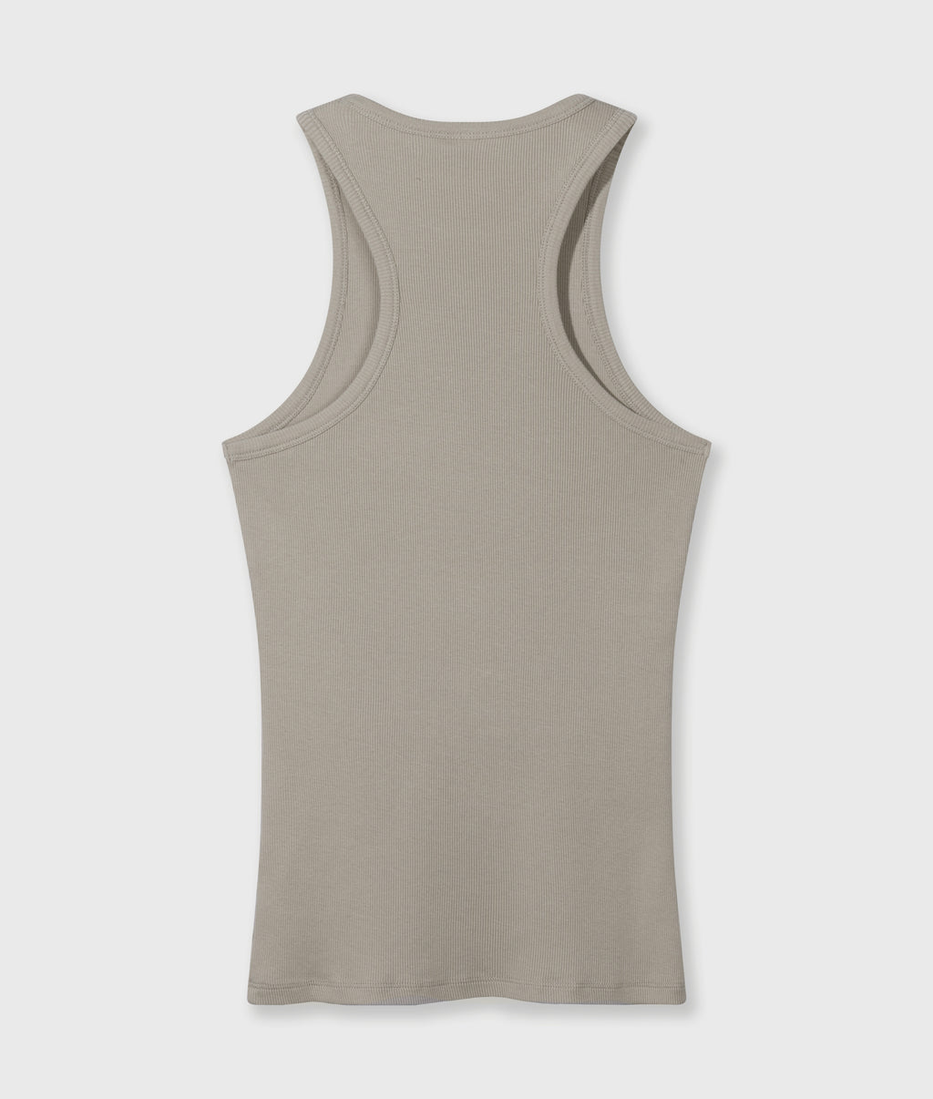 tank top rib | fog