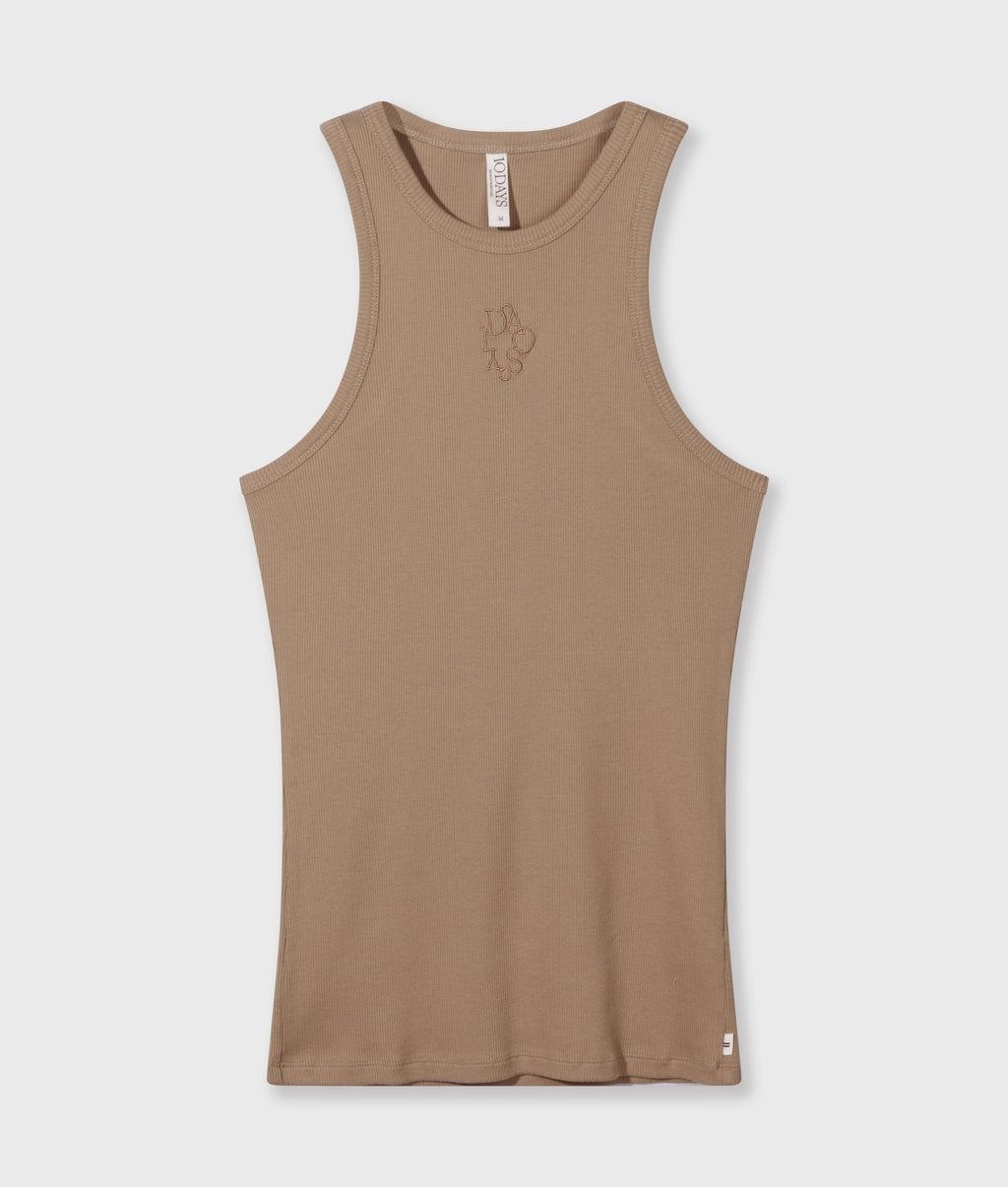 tank top rib | light fudge