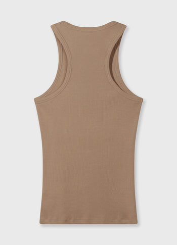 tank top rib | light fudge