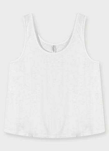 singlet linen | white