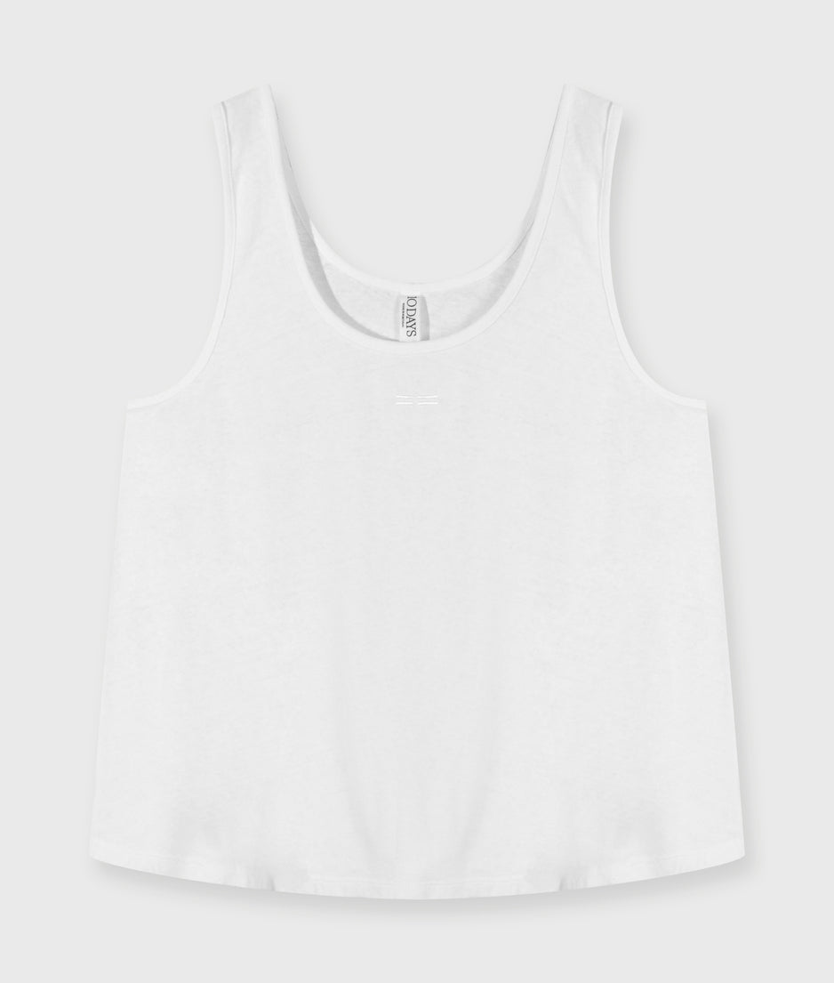 singlet linen | white