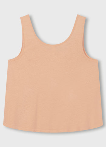 singlet linen | peach