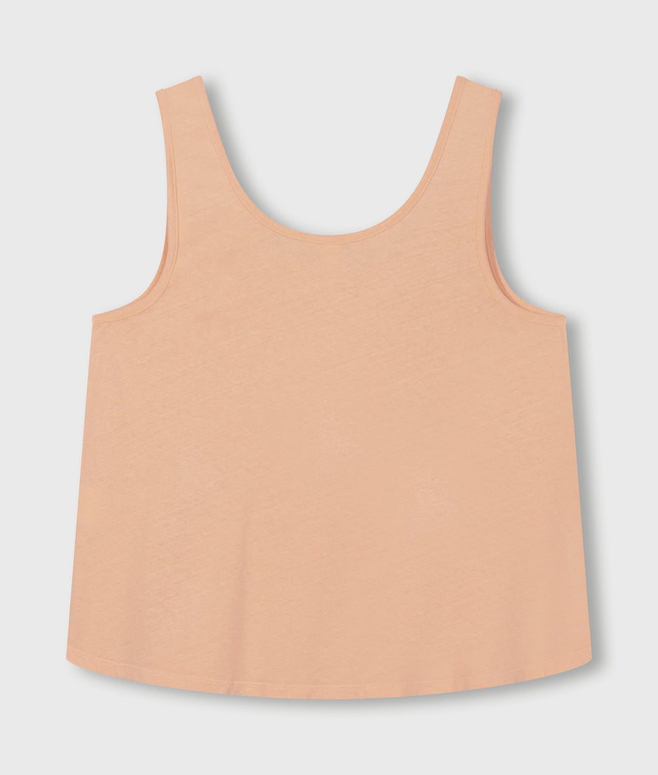 singlet linen | peach