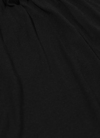 pleated top jersey | black