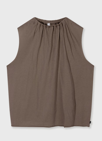 pleated top jersey | moonrock
