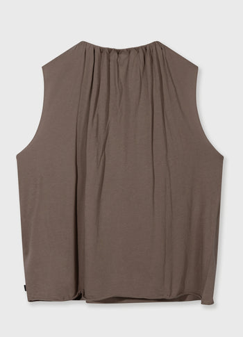 pleated top jersey | moonrock
