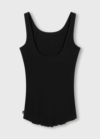 ballet top back scoop | black