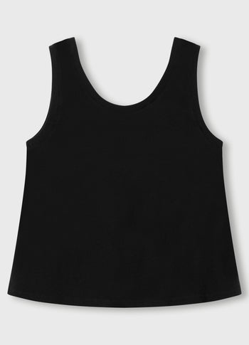 tank top jersey | black
