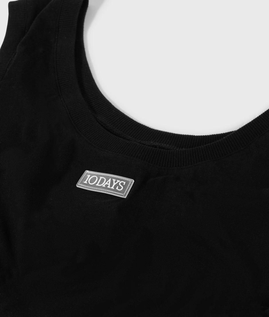tank top jersey | black