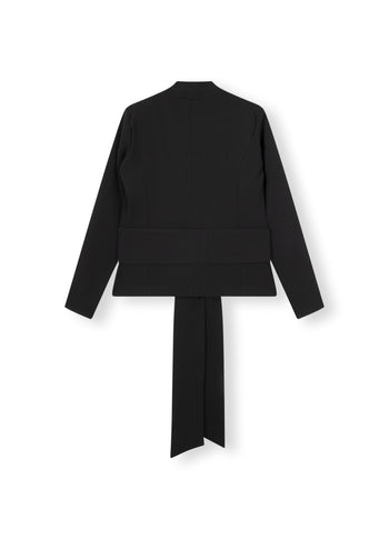 ballet blazer crepe | black