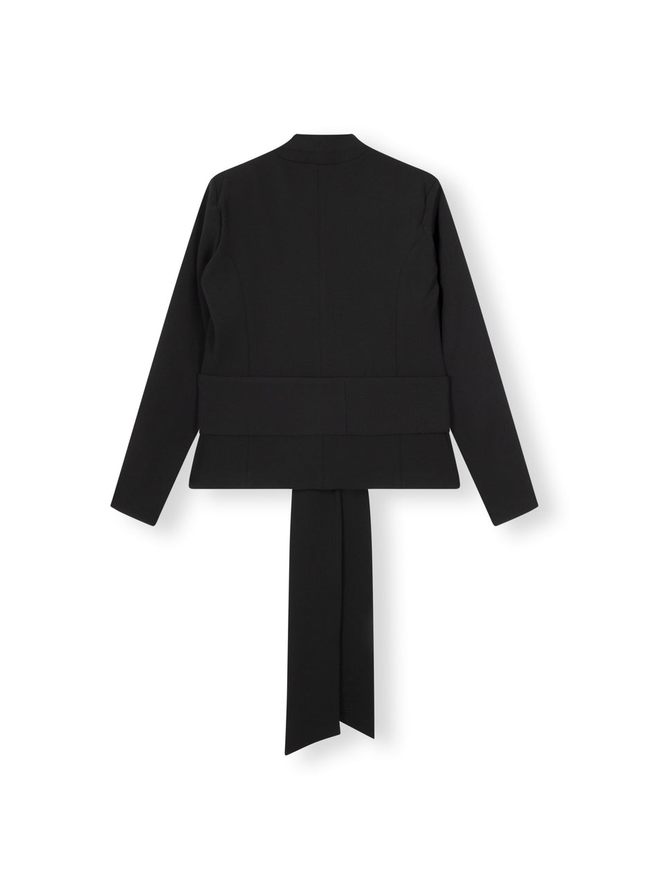 ballet blazer crepe | black