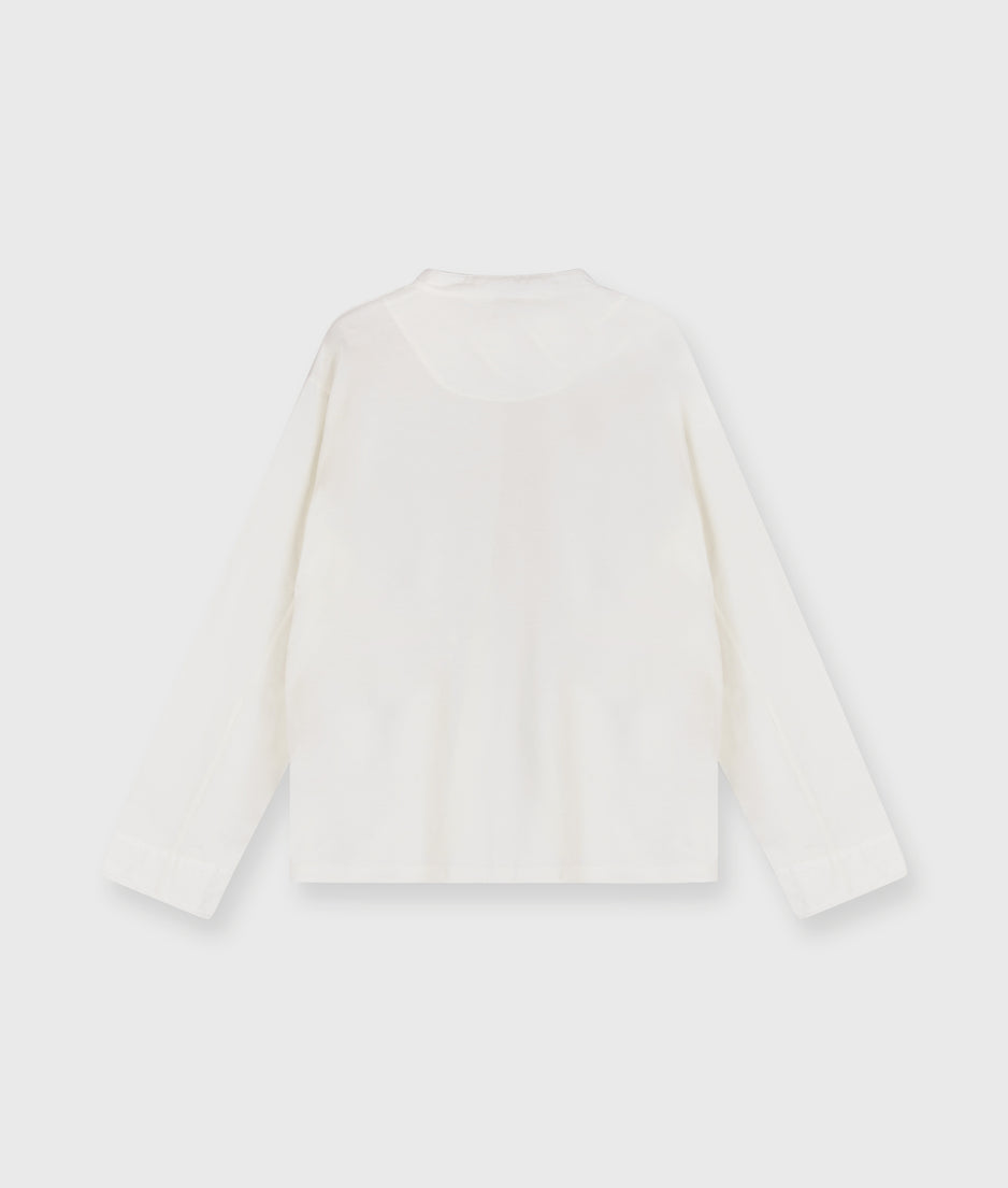standing collar jacket | ecru
