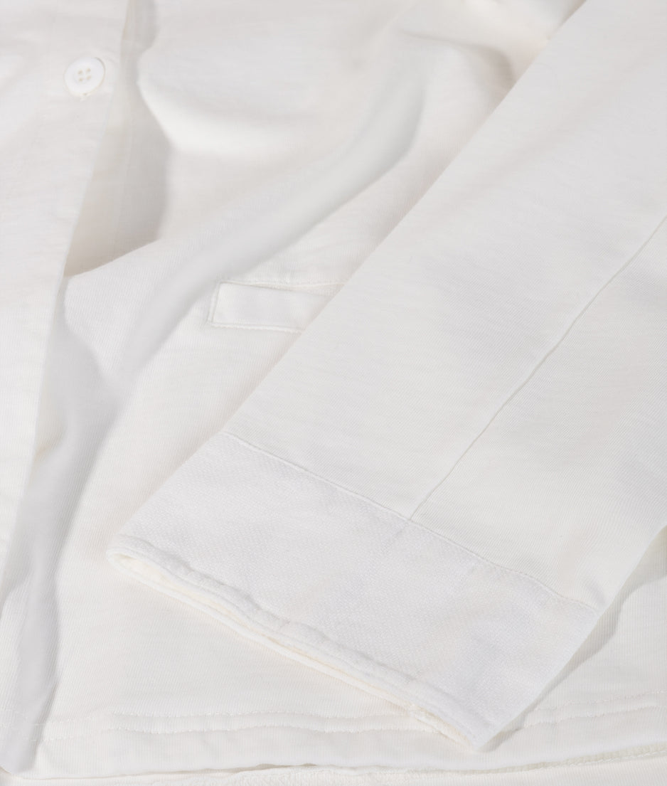 standing collar jacket | ecru