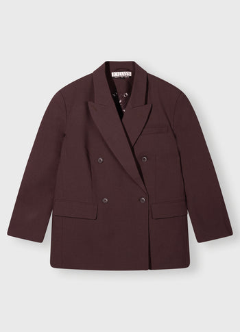 proud blazer | deep wine