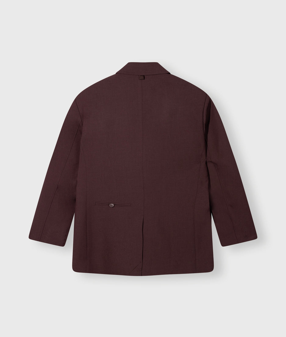 proud blazer | deep wine