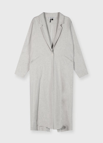 long blazer jersey | light grey melee