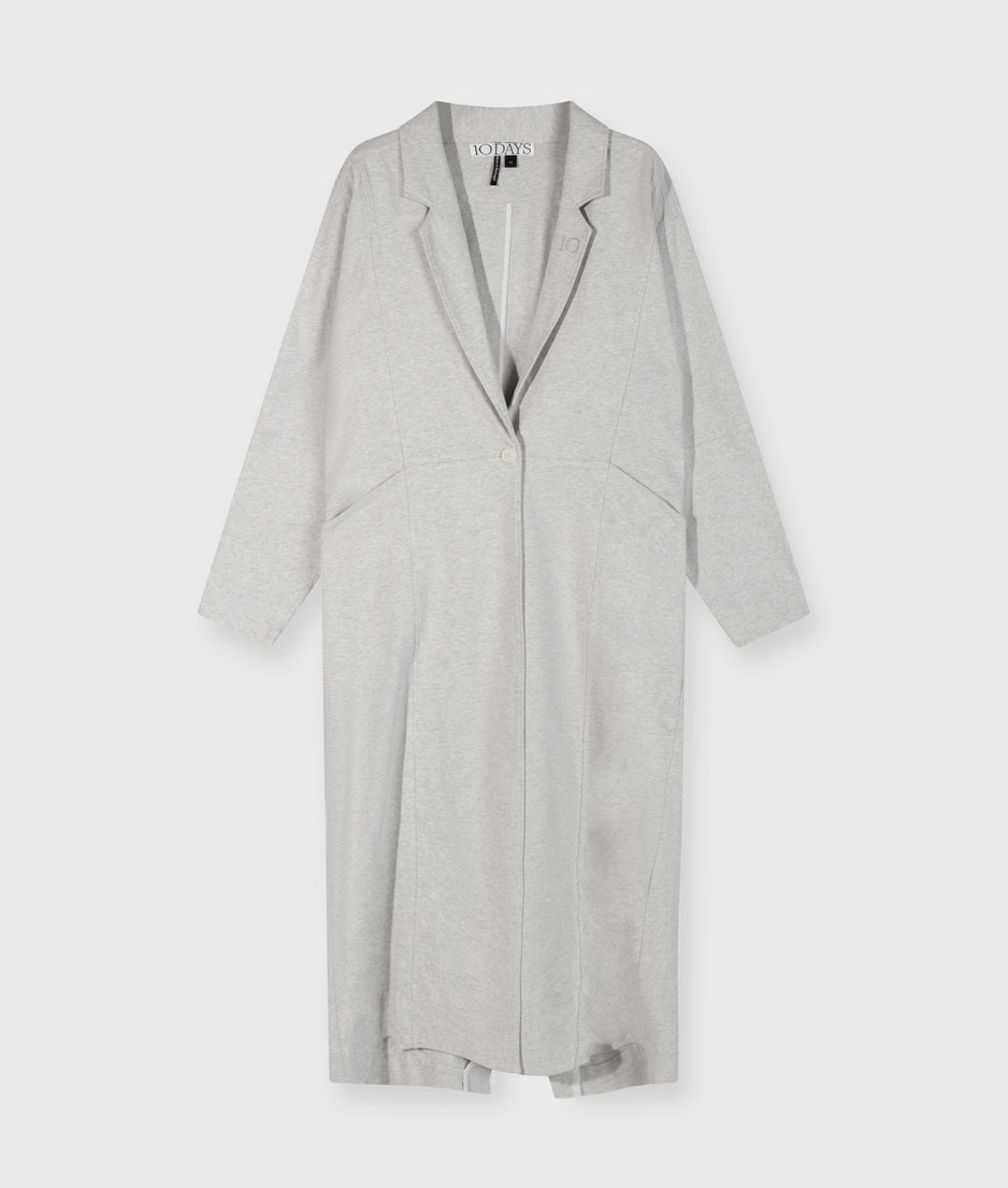 long blazer jersey | light grey melee
