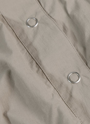 wide crinkle jacket | fog