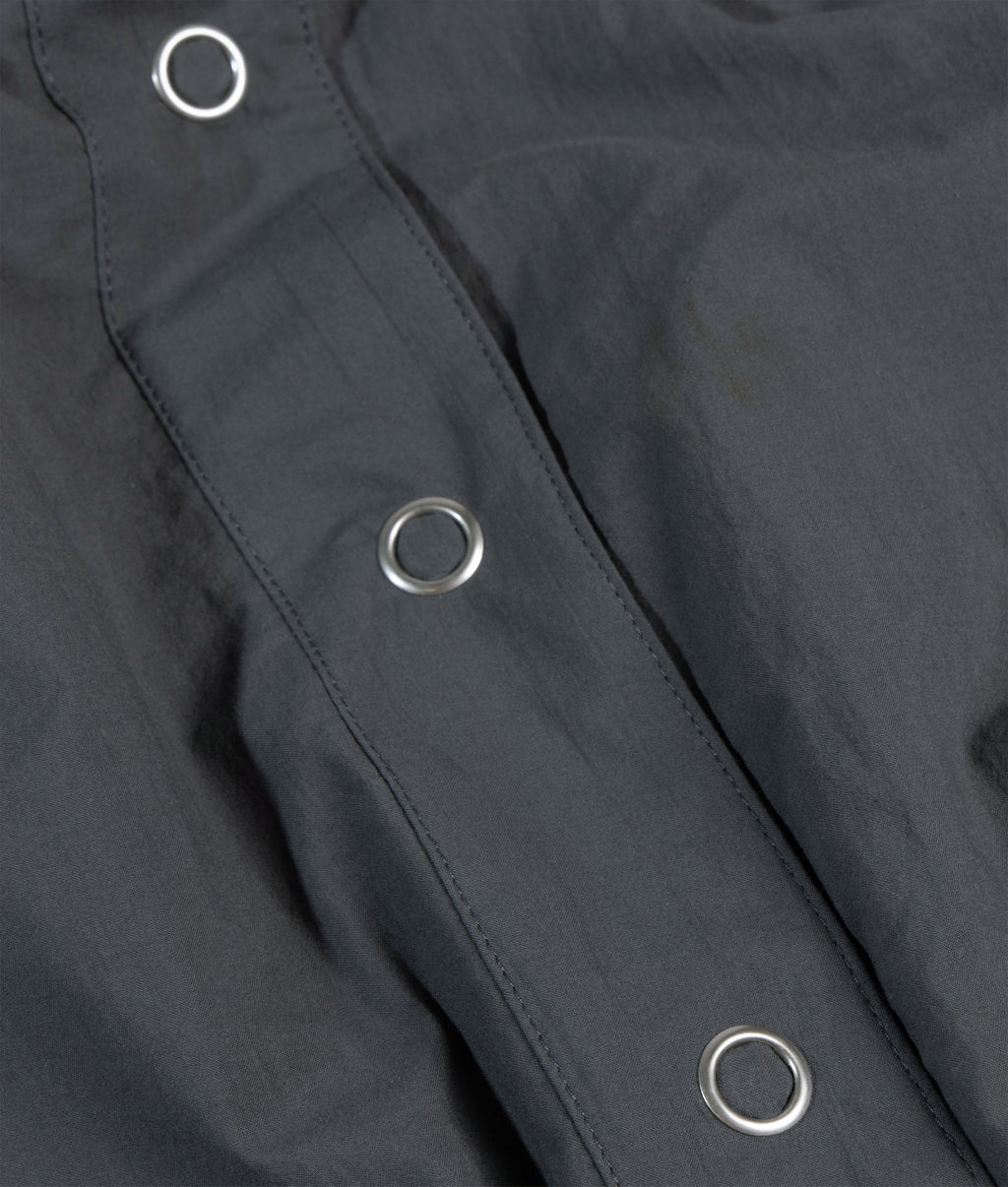 wide crinkle jacket | steel blue