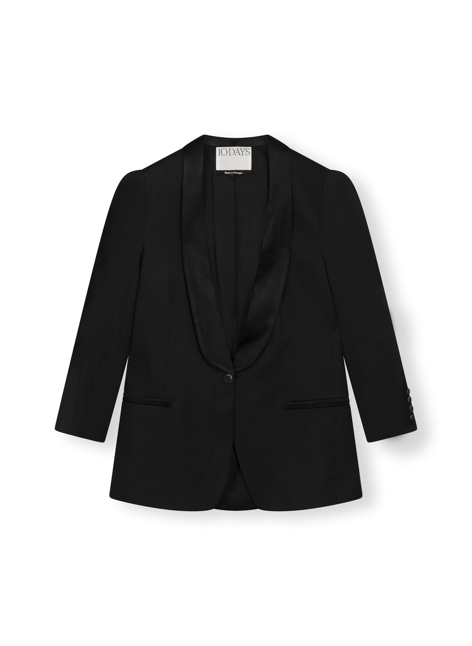 smoking blazer | black