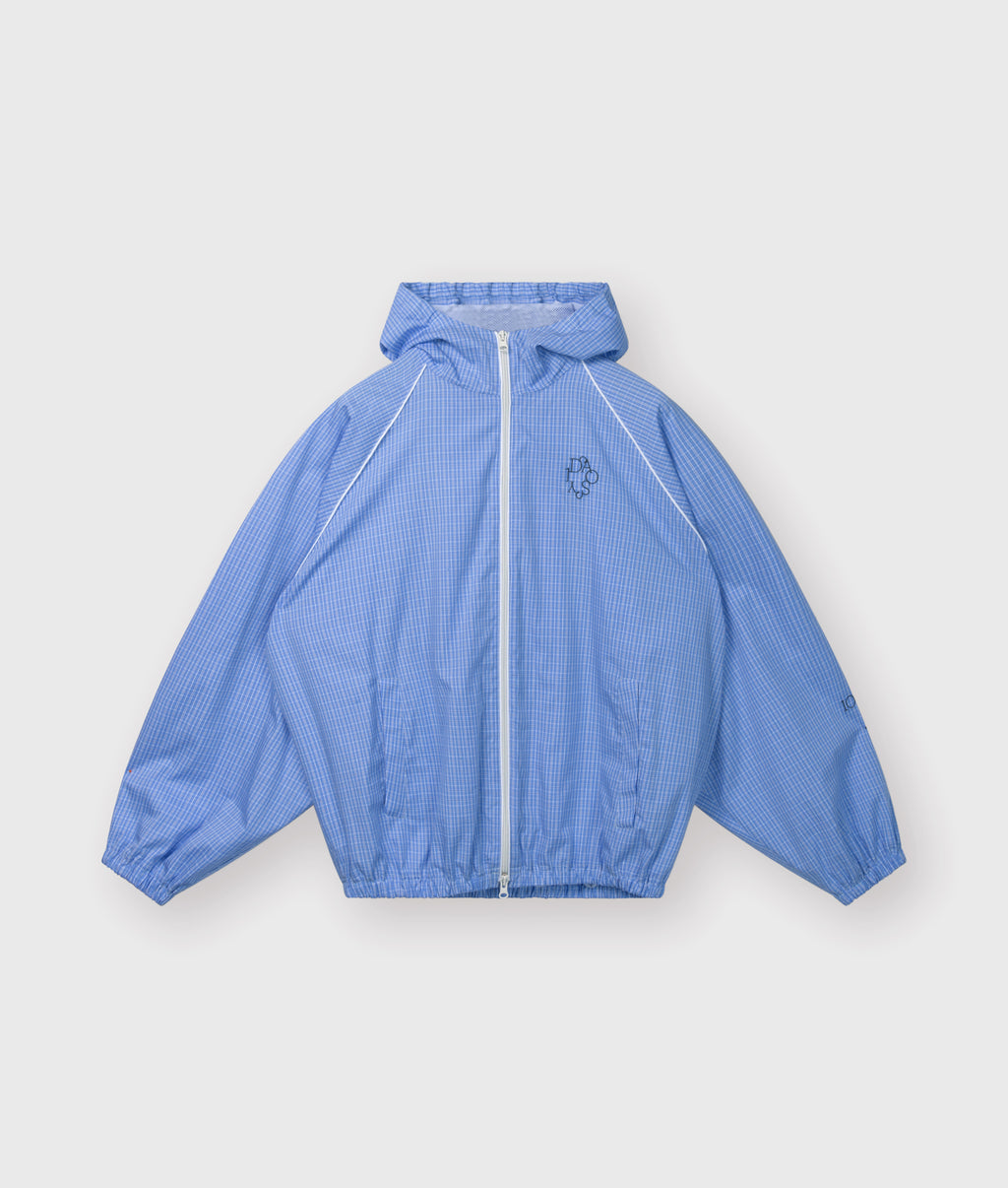 hooded jacket check | ultramarine