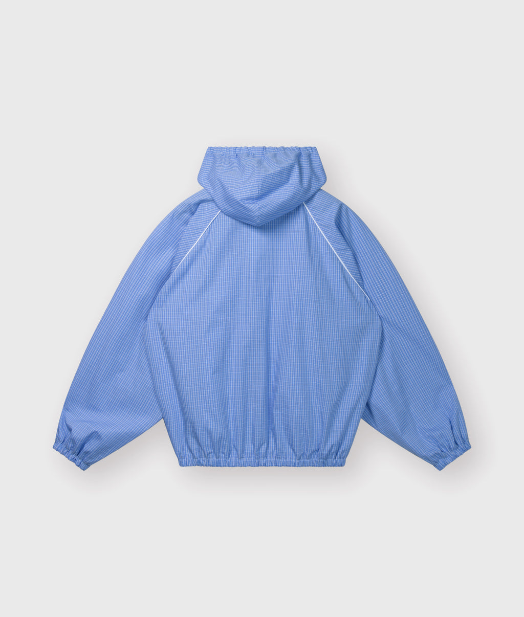 hooded jacket check | ultramarine
