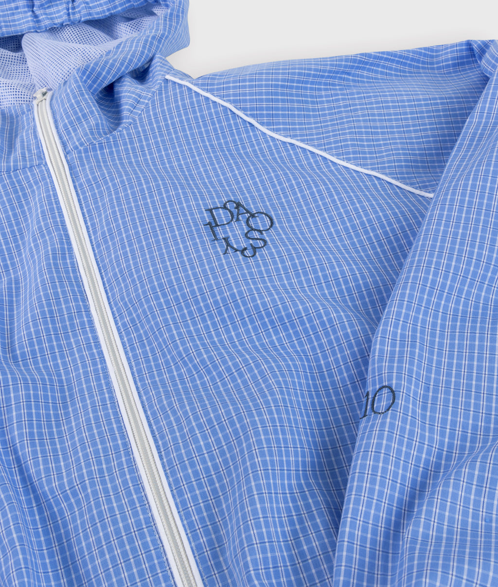 hooded jacket check | ultramarine