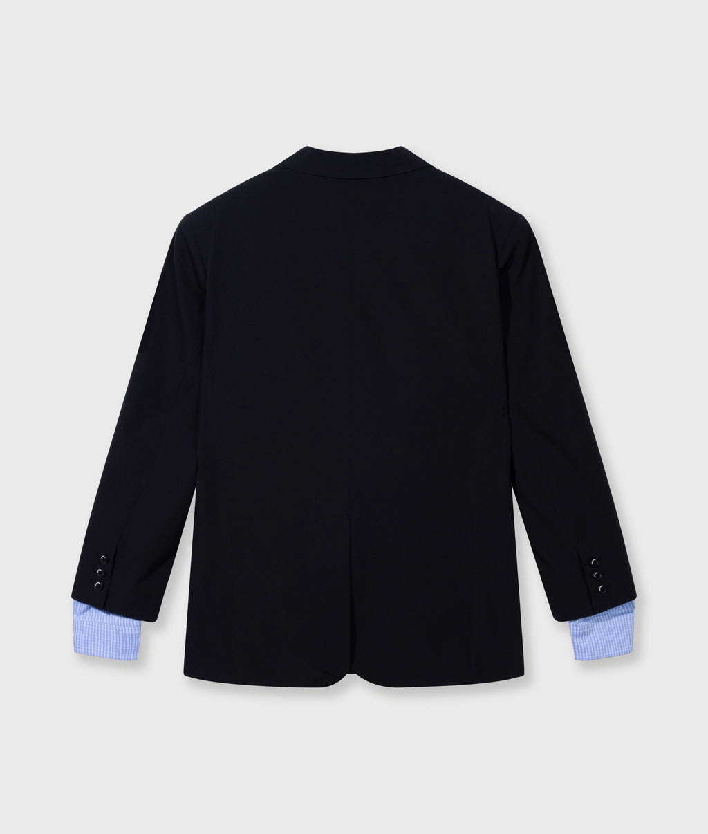 double cuff travel blazer | black