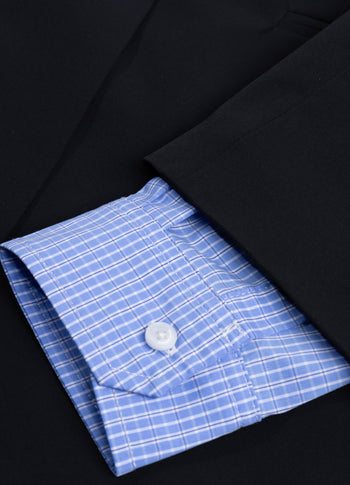 double cuff travel blazer | black