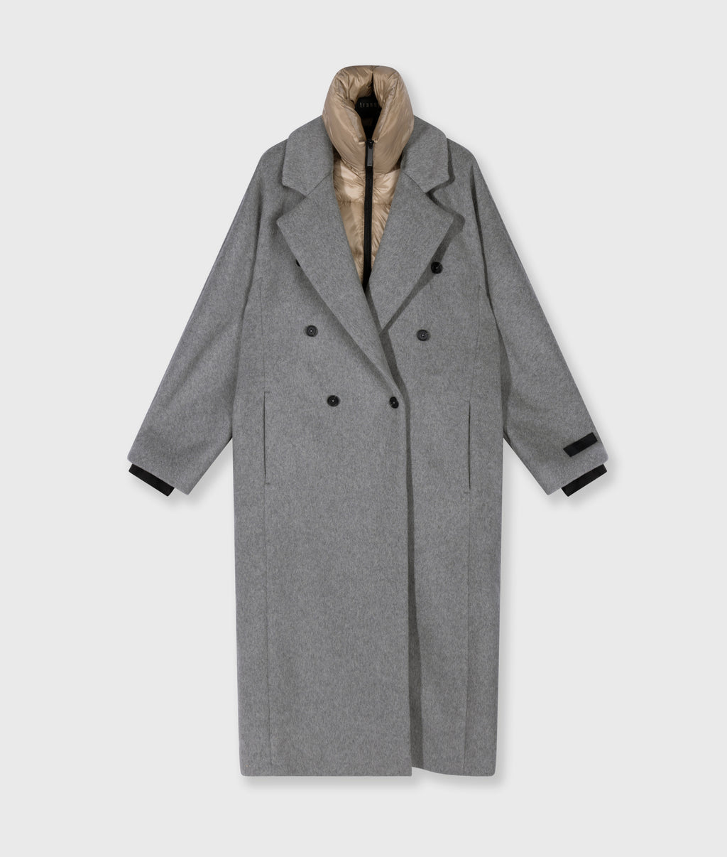 Wollmantel The Chic | grey melee