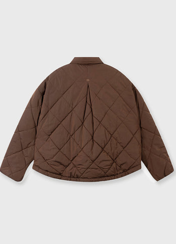 padded jacket | dark truffle