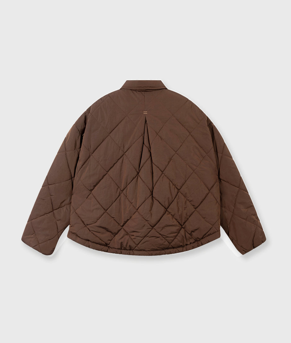 padded jacket | dark truffle