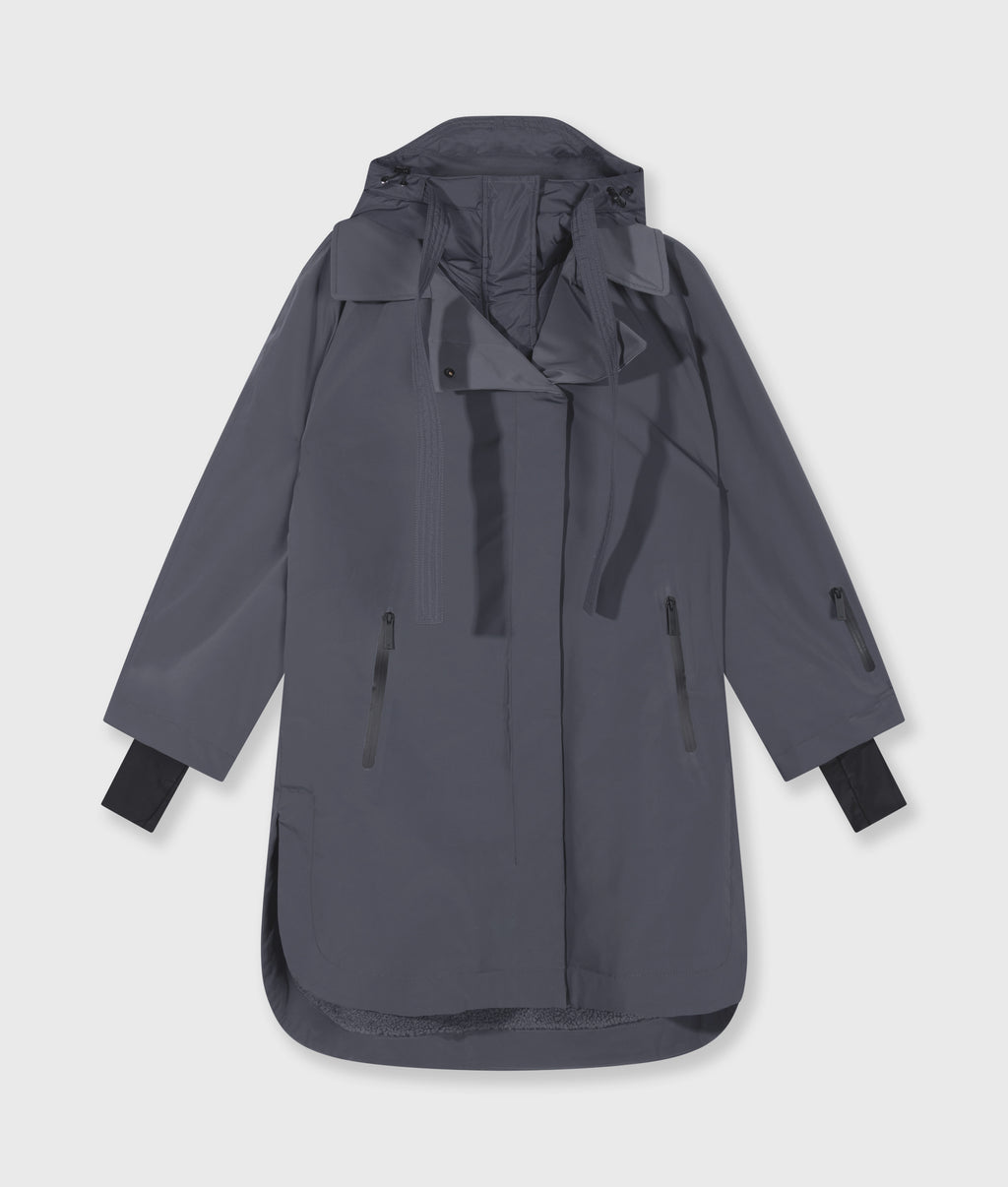 the cool coat | steel blue