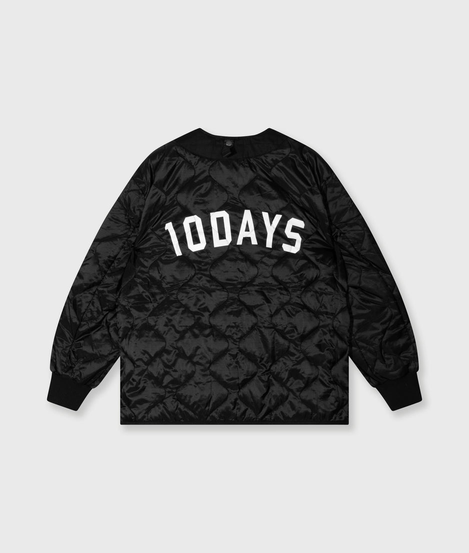 light padded jacket | black