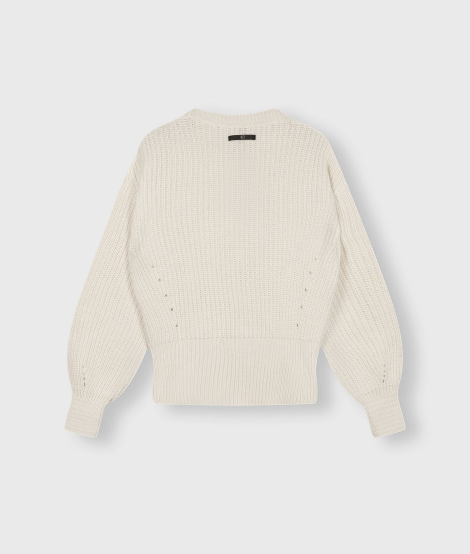 knit sweater Amsterdam | ecru