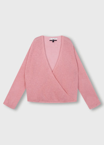 dance knit sweater | bright raspberry