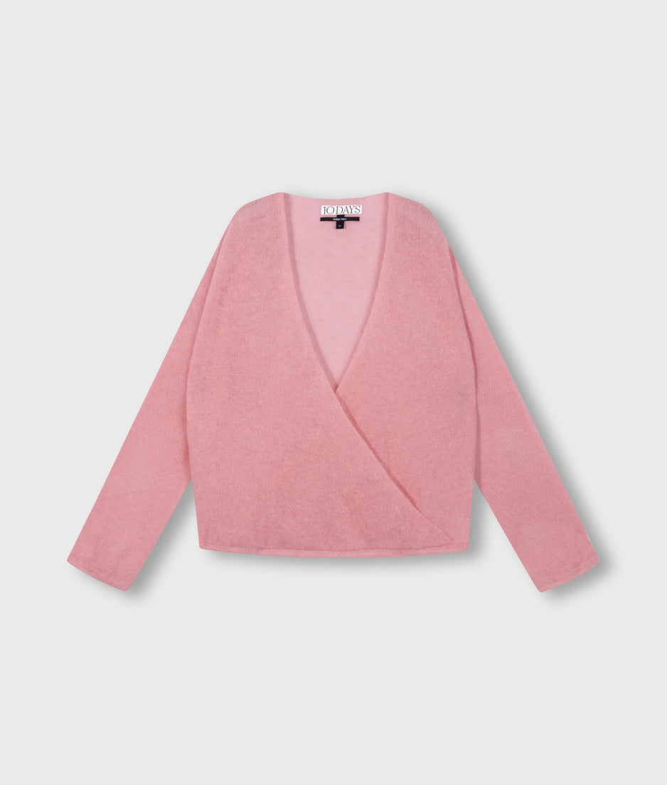 dance knit sweater | bright raspberry