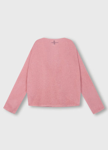 dance knit sweater | bright raspberry
