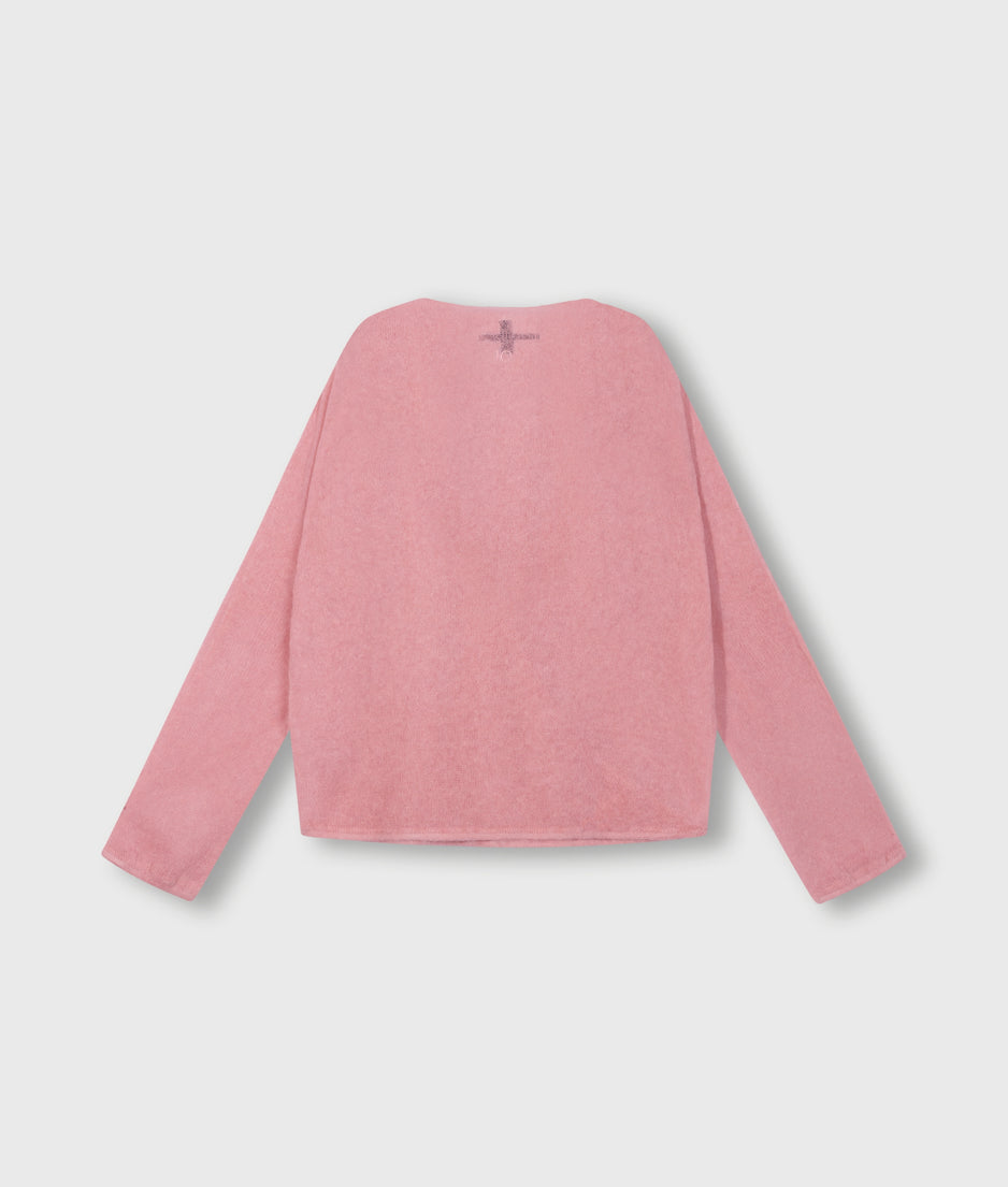 dance knit sweater | bright raspberry